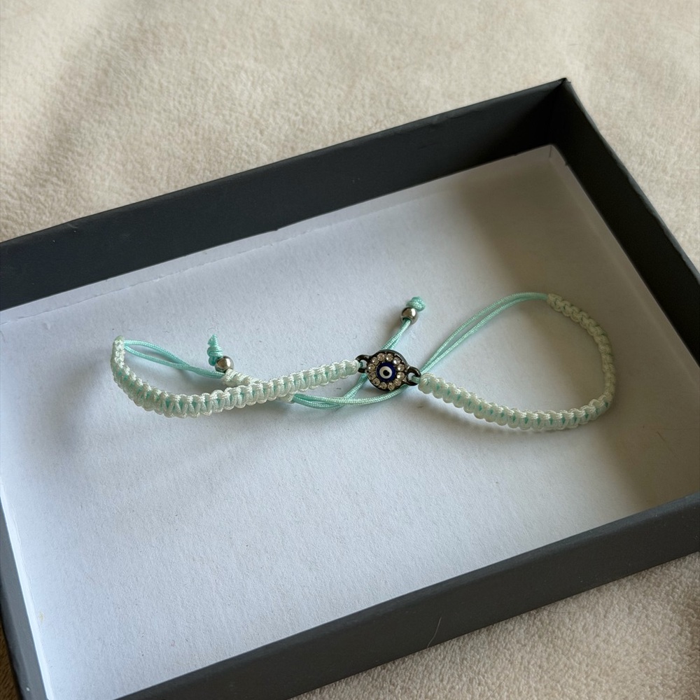 Mint Green Evil Eye Bracelet